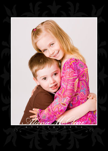 Ajax family photographer - Brother and Sister hugging