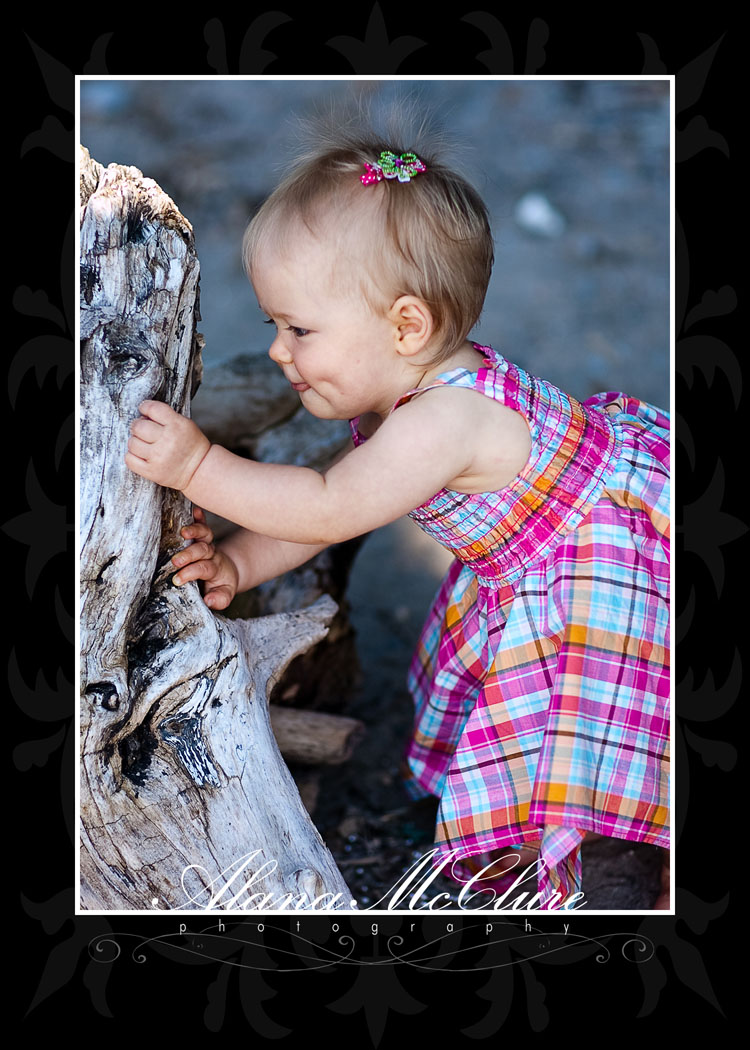 Whitby Children's Photographer - Baby Girl by the Lake 