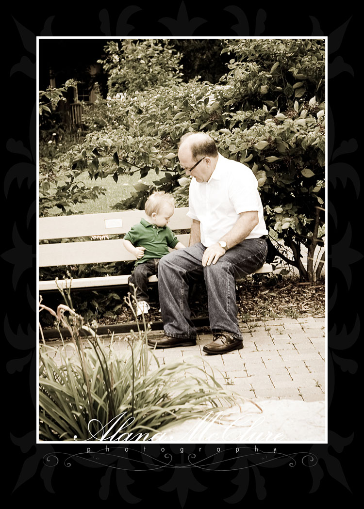 Durham Region Family Photographer - Grandpa and Grandson