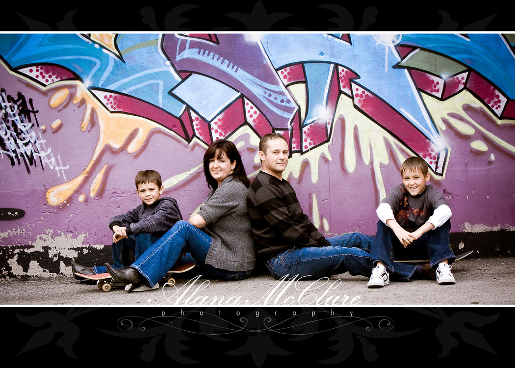 Durham Region Family Photographer - Colorful Family