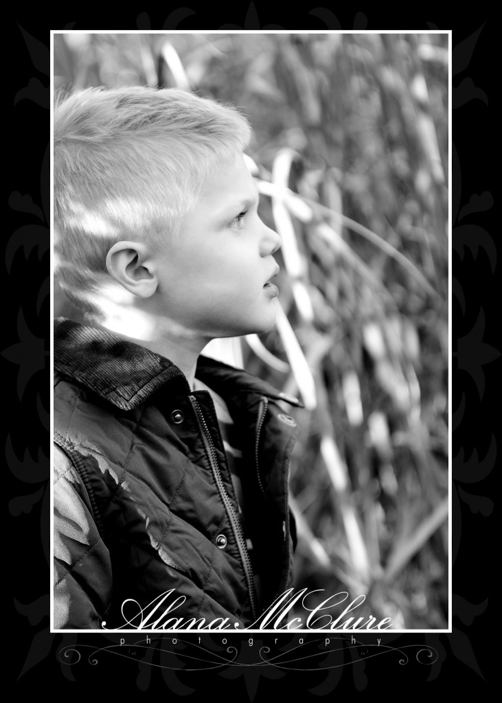 Durham Region Family Photographer - Serious Boy