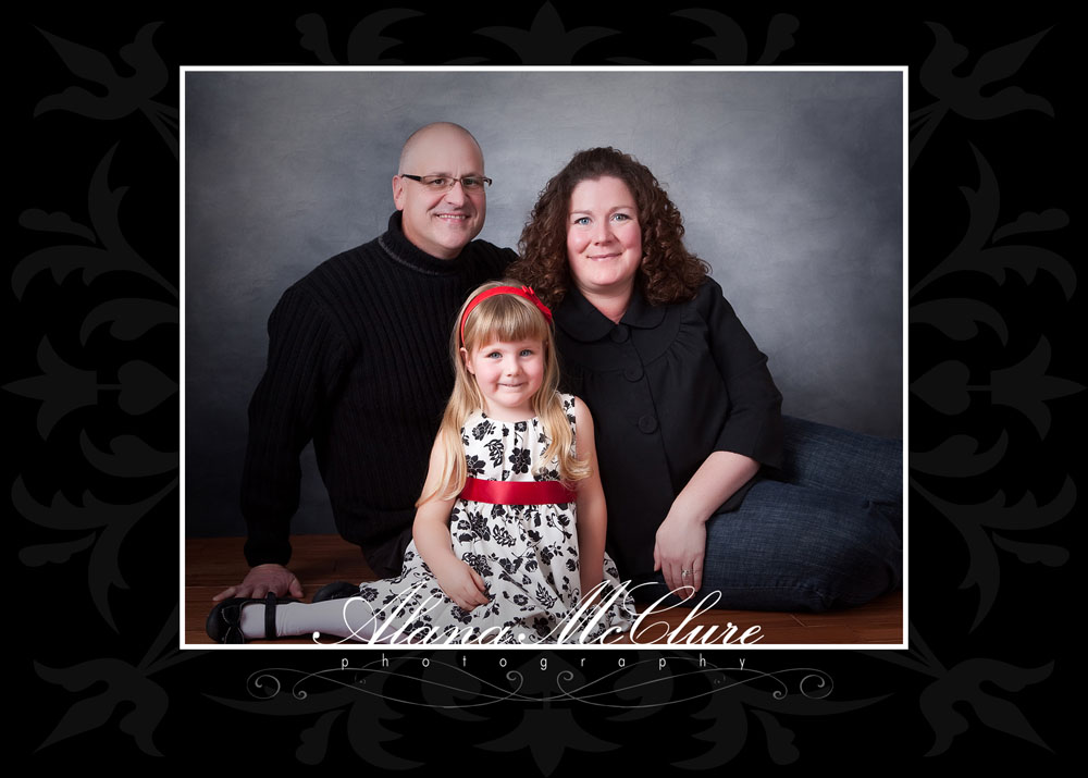 Christmas Family Portrait- Durham Region Family Photographer