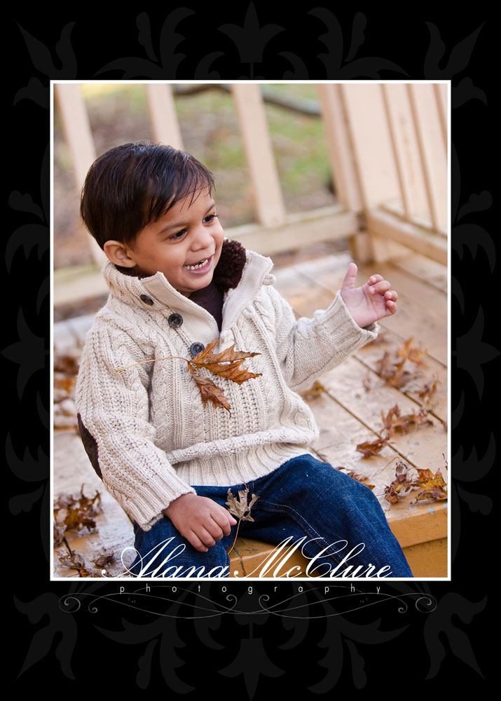 Whitby Family Photographer - Fall Leaves